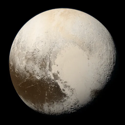 Pluto and its bright heart